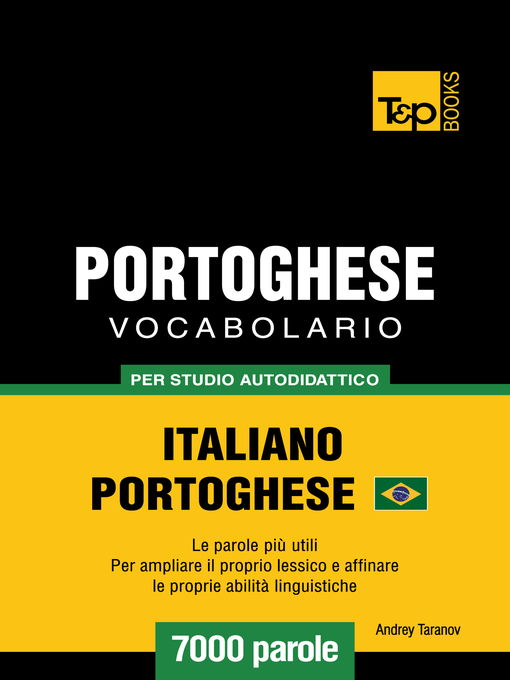 Title details for Vocabolario Italiano-Portoghese Brasiliano per Studio Autodidattico by Andrey Taranov - Available